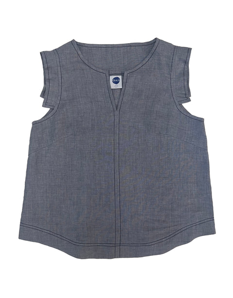 Cecelia linen Top (grey)