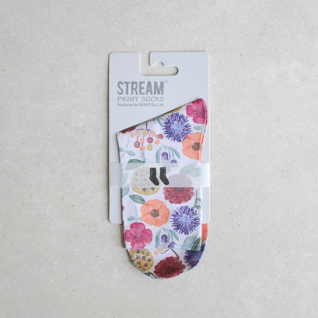 Summer flower socks