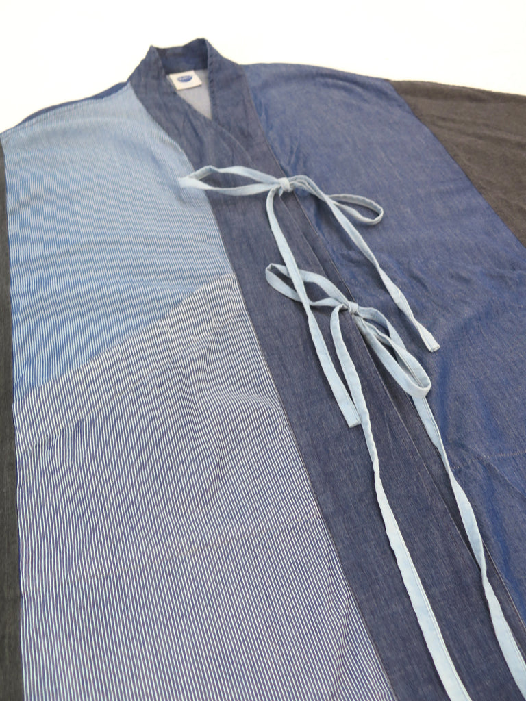 Puzzle denim kimono jacket
