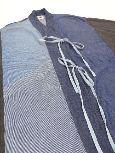 Puzzle denim kimono jacket