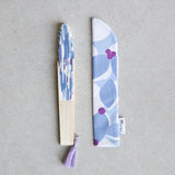 Japanese folding fan- blue