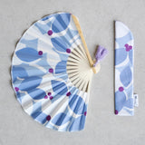 Japanese folding fan- blue