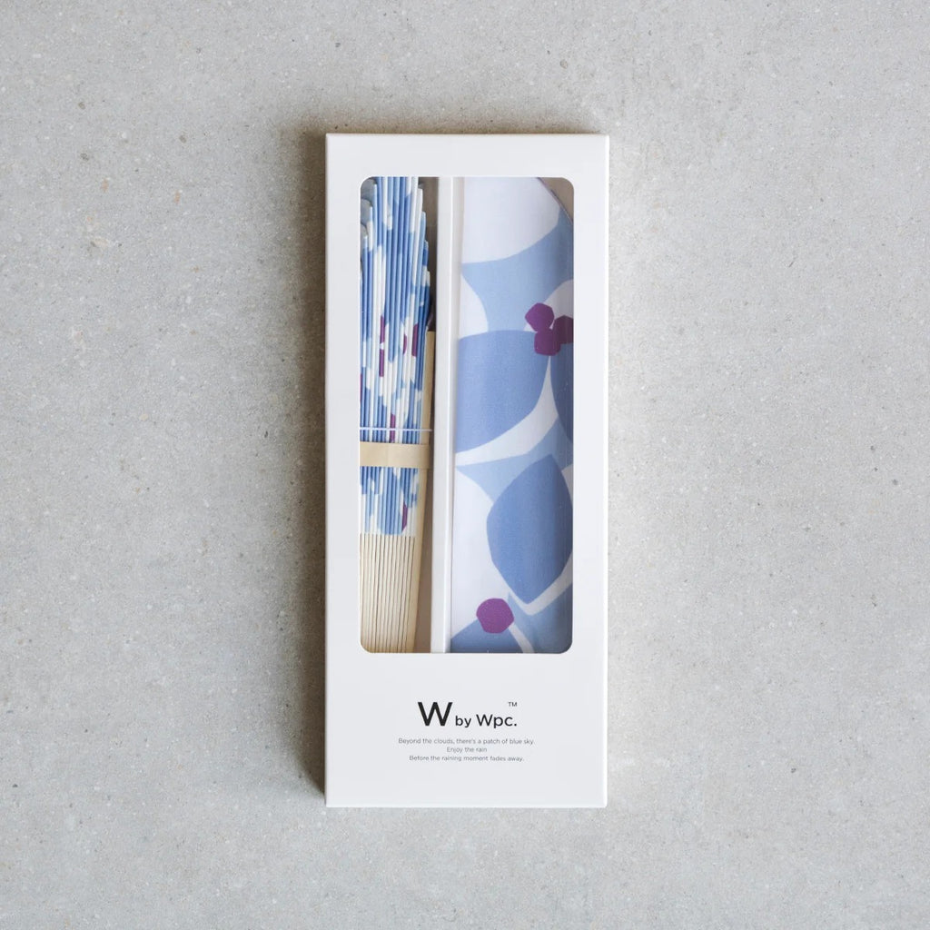 Japanese folding fan- blue