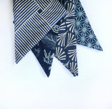 Indigo bandana- Dragon pattern