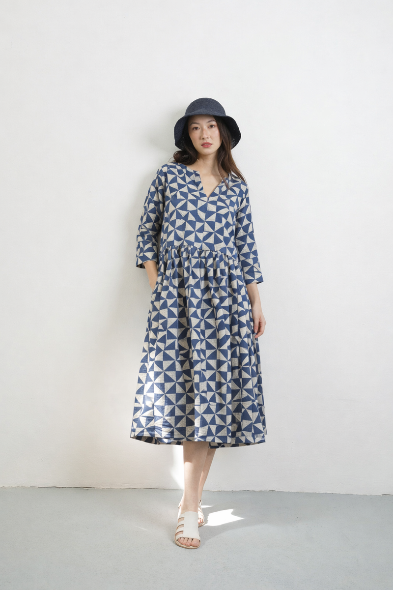Provence indigo dress