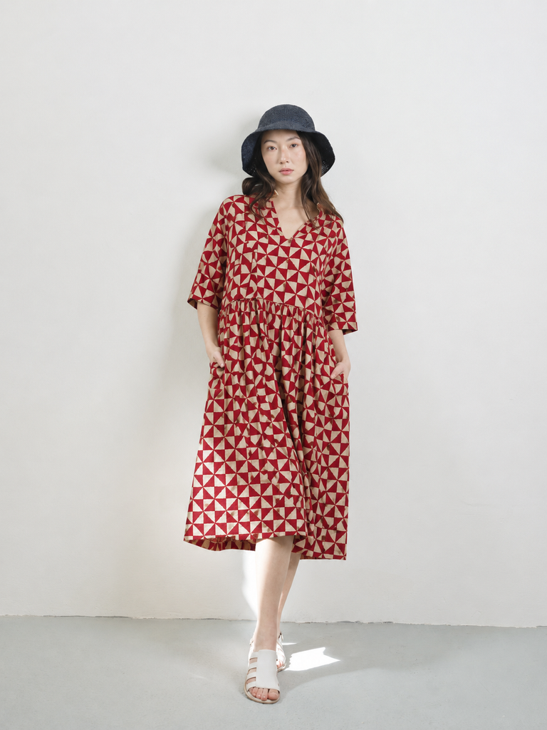 Provence brick dress
