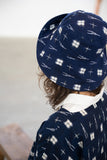 Blue Ikat Hat