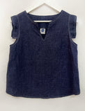 Cecelia linen Top (Blue)