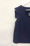Cecelia linen Top (Blue)