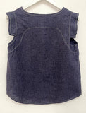 Cecelia linen Top (Blue)