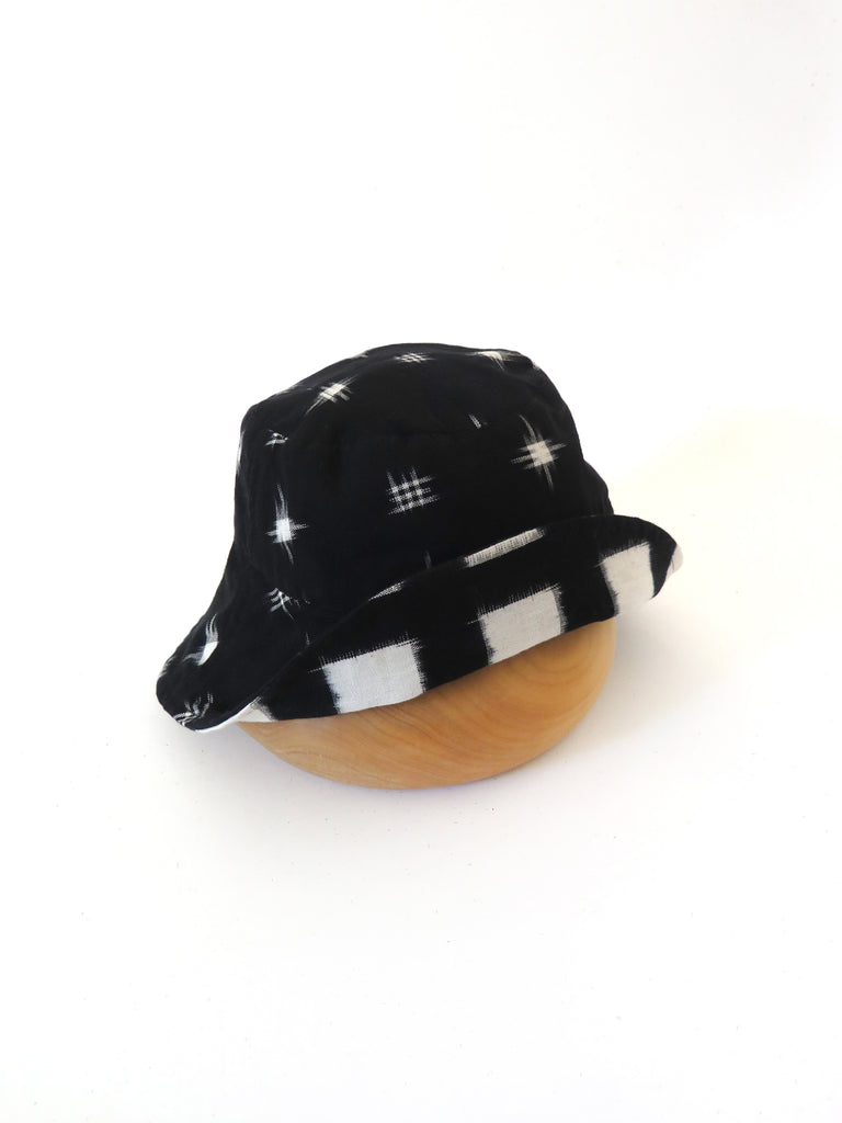 Black Ikat Hat