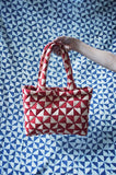 Madder quilted bag- small