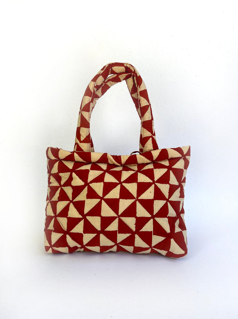 Madder quilted bag- small